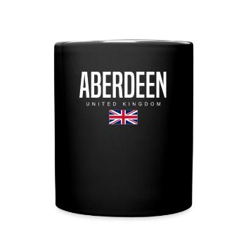 Aberdeen Vereinigtes Königreich - Tasse einfarbig - Schwarz - Vorne