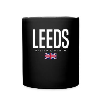 Leeds Vereinigtes Königreich - Tasse einfarbig - Schwarz - Vorne