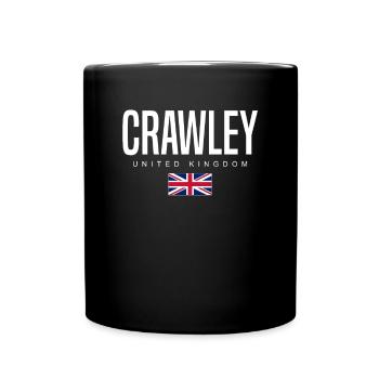 Crawley, Royaume-Uni - Mug uni - noir - Devant
