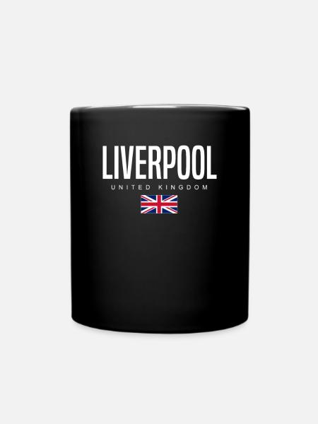 Liverpool, United Kingdom - Full Colour Mug - black