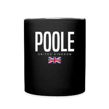 Poole England Großbritannien - Tasse einfarbig - Schwarz - Vorne