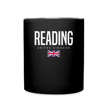 Reading England Großbritannien - Tasse einfarbig - Schwarz - Vorne