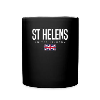 St. Helens, Angleterre, Royaume-Uni - Mug uni - noir - Devant