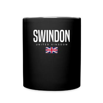 Swindon England Großbritannien - Tasse einfarbig - Schwarz - Vorne