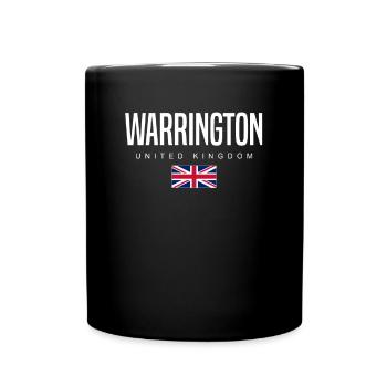 Warrington England Großbritannien - Tasse einfarbig - Schwarz - Vorne