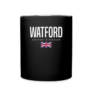 Watford England Großbritannien - Tasse einfarbig - Schwarz - Vorne