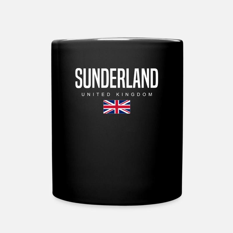 Sunderland, Angleterre, Royaume-Uni - Mug uni - noir