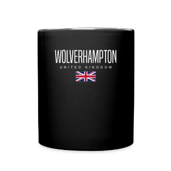 Wolverhampton, England, United Kingdom - Full Colour Mug - black - Front