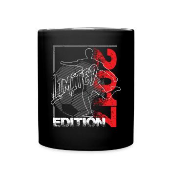 Limited Edition 2017 Limited Edition Fußball - Tasse einfarbig - Schwarz - Vorne