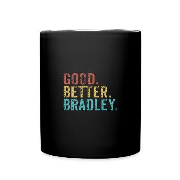 Les gars cool s’appellent bradley - Mug uni - noir - Devant