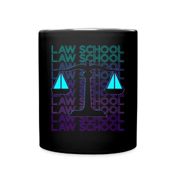 Law School Future Lawyer Student Degree R - Full Colour Mug - black - Front