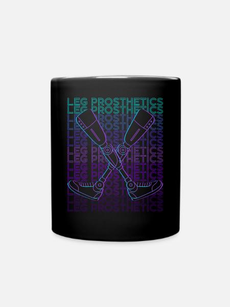 Prothèses de jambes Amputé Amputation Retro - Mug uni - noir