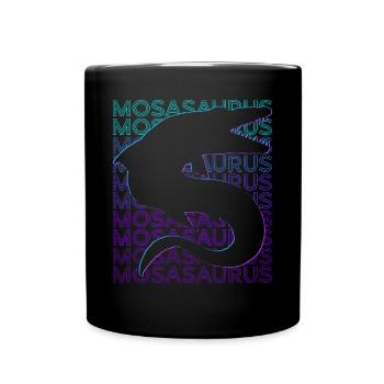 Mosasaurus Dinosaure Rétro - Mug uni - noir - Devant