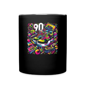 Rétro des années 90 - Mug uni - noir - Devant