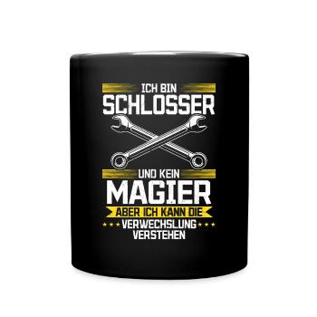 I'm a locksmith and not a magician - Full Colour Mug - black - Front