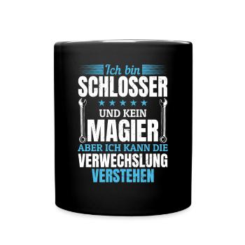 I'm a locksmith and not a magician - Full Colour Mug - black - Front
