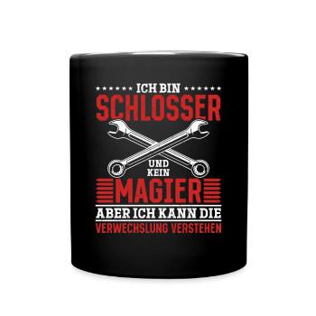I'm a locksmith and not a magician - Full Colour Mug - black - Front