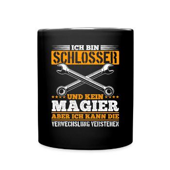 I'm a locksmith and not a magician - Full Colour Mug - black - Front