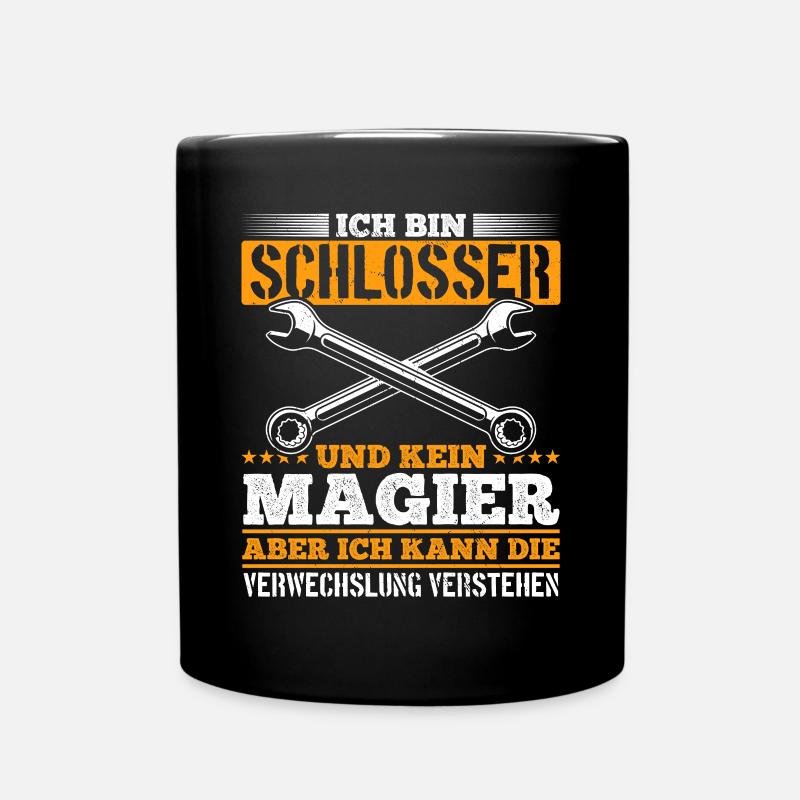 Ich bin Schlosser und kein Magier - Tasse einfarbig - Schwarz