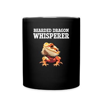 bearded dragon whisperer, reptile bearded - Tasse einfarbig - Schwarz - Vorne