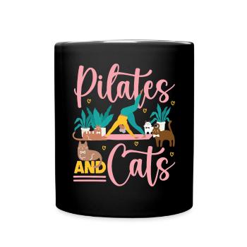 Instructeur de Pilates Enseignant Chat - Mug uni - noir - Devant