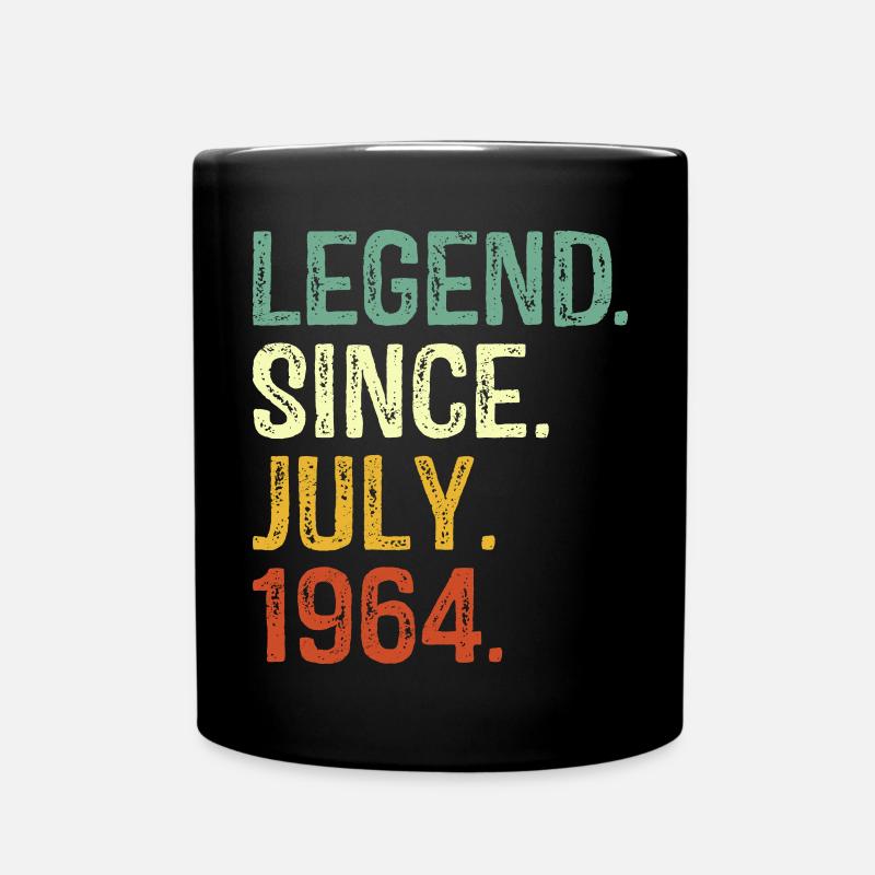 Legende seit Juli 1964 Geschenke zum 60. Geburtstag - Tasse einfarbig - Schwarz