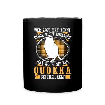 Quokka Pet Marsupial Quokka - Full Colour Mug - black - Front