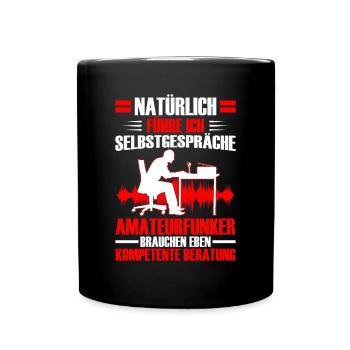 Un radioamateur fait des soliloques Radioamateur - Mug uni - noir - Devant