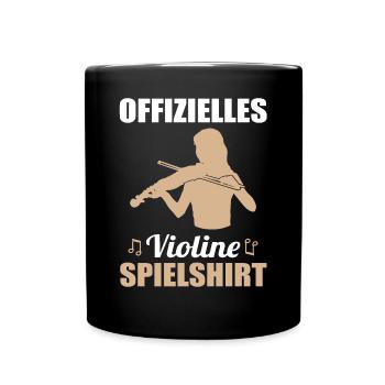 Official Violin Practice Shirt - Full Colour Mug - black - Front