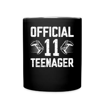 Officiel 11 ans adolescent anniversaire 11 pour Gamer - Mug uni - noir - Devant