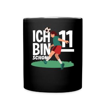 11th Birthday 11 Years Soccer Soccer Player - Full Colour Mug - black - Front