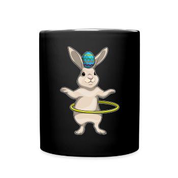 Bunny Easter Fitness - Mug uni - noir - Devant
