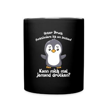 Je fonctionne mieux sous pression - Mug uni - noir - Devant