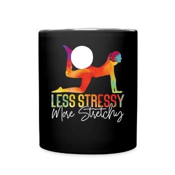 Pilates Instructeur Professeur Jeu de mots - Mug uni - noir - Devant