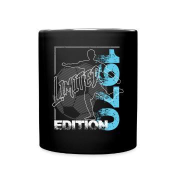 Limited Edition 1970 Limited Edition Fußball - Tasse einfarbig - Schwarz - Vorne