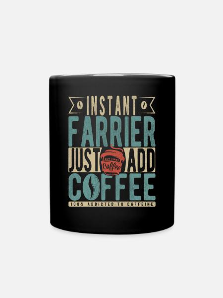 Maréchal-ferrant instantané Il suffit d’ajouter du café - Mug uni - noir