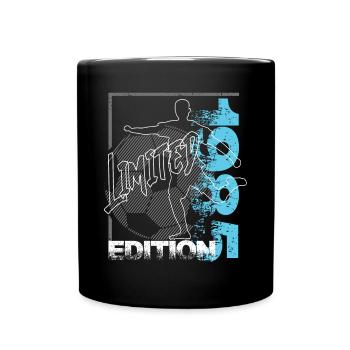 Limited Edition 1985 Limited Edition Football - Full Colour Mug - black - Front