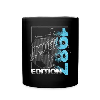 Limited Edition 1987 Limited Edition Fußball - Tasse einfarbig - Schwarz - Vorne