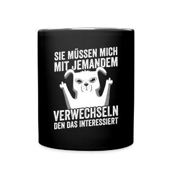 Dictons drôles, collègues de travail, humour de bureau - Mug uni - noir - Devant