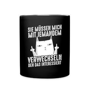 Dictons drôles, collègues de travail, humour de bureau - Mug uni - noir - Devant