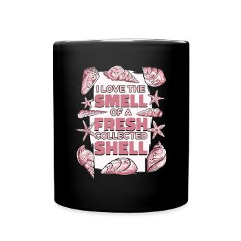 Odeur d’un coquillage fraîchement collecté Coquillage Coquillage - Mug uni - noir - Devant