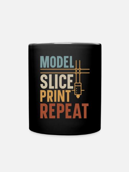 3D Drucker 3D Druck - Tasse einfarbig - Schwarz