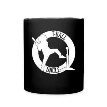 T-Ball Uncle Teeball Player Uncle - Tasse einfarbig - Schwarz - Vorne