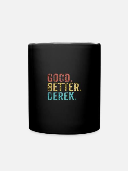 Cool guys are called derek - Tasse einfarbig - Schwarz