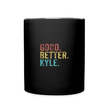 Les gars cool s’appellent kyle - Mug uni - noir - Devant