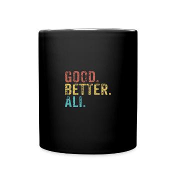 Cool guys are called ali - Tasse einfarbig - Schwarz - Vorne