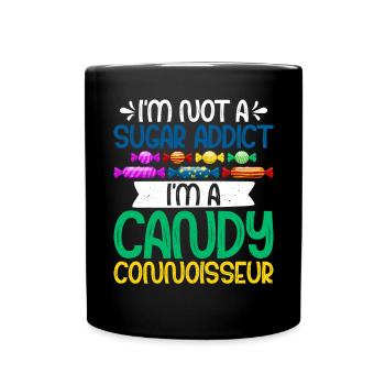 Candy Gift - Tasse einfarbig - Schwarz - Vorne
