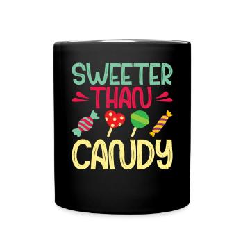 Candy Gift - Tasse einfarbig - Schwarz - Vorne