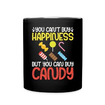 Candy Gift - Tasse einfarbig - Schwarz - Vorne