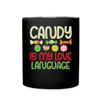 Candy Gift - Tasse einfarbig - Schwarz - Vorne
